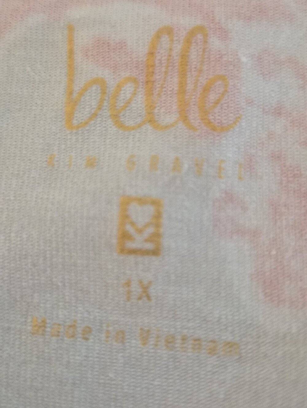 Belle by Kim Gravel Primabelle Coral Reef Tassel Half Zip Top 1X - Picture 3 of 6